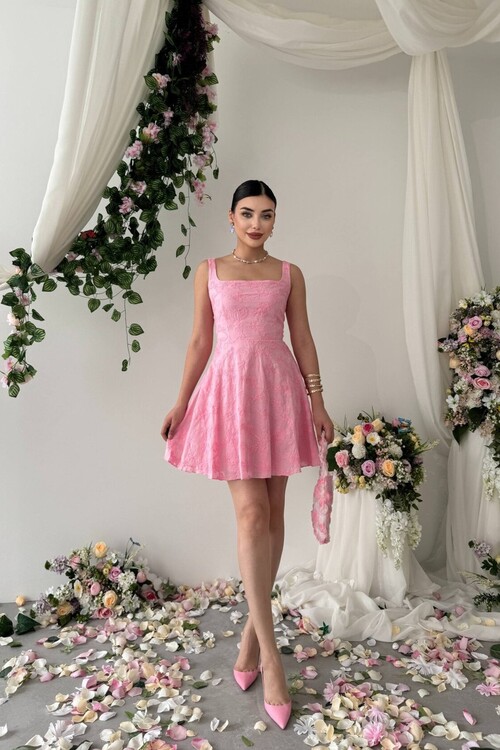 Lyro Flower Embroidered Dress