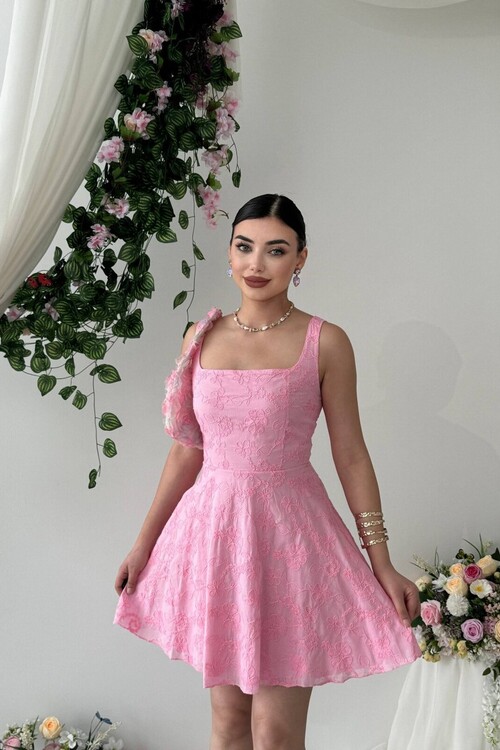 Lyro Flower Embroidered Dress