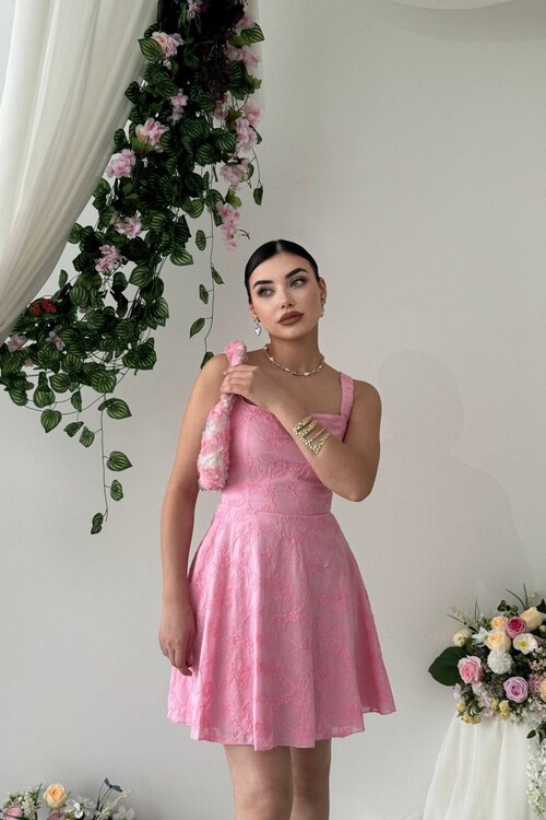 Lyro Flower Embroidered Dress