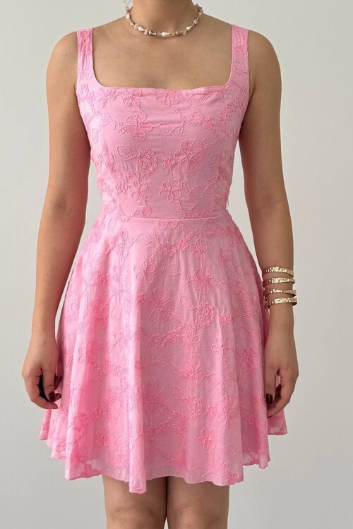 Lyro Flower Embroidered Dress