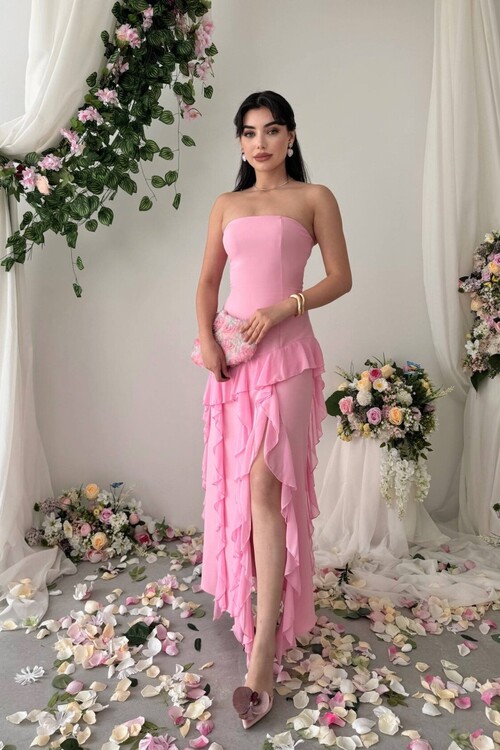 Madel Straplez Elbise