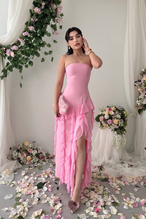 Madel Straplez Elbise