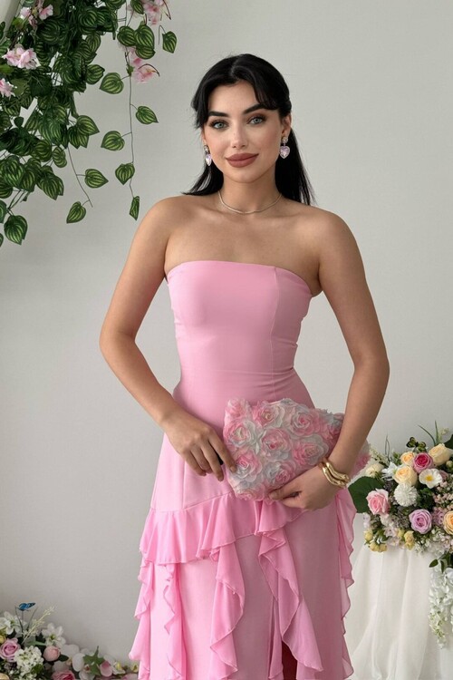 Madel Straplez Elbise