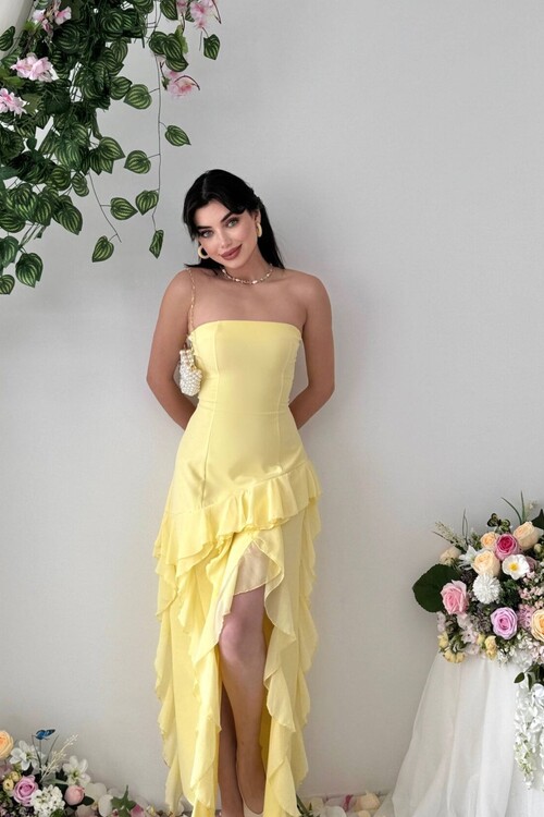 Madel Straplez Elbise