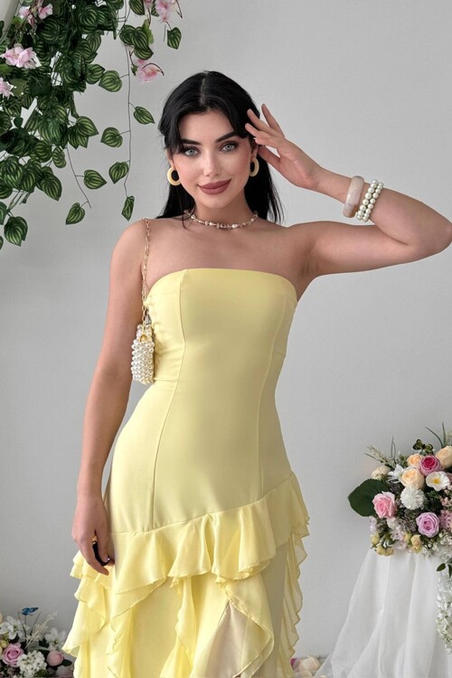 Madel Straplez Elbise