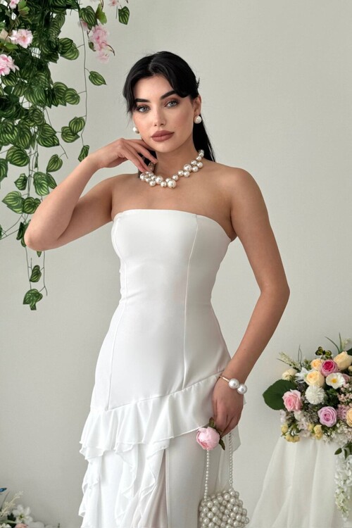 Madel Straplez Elbise