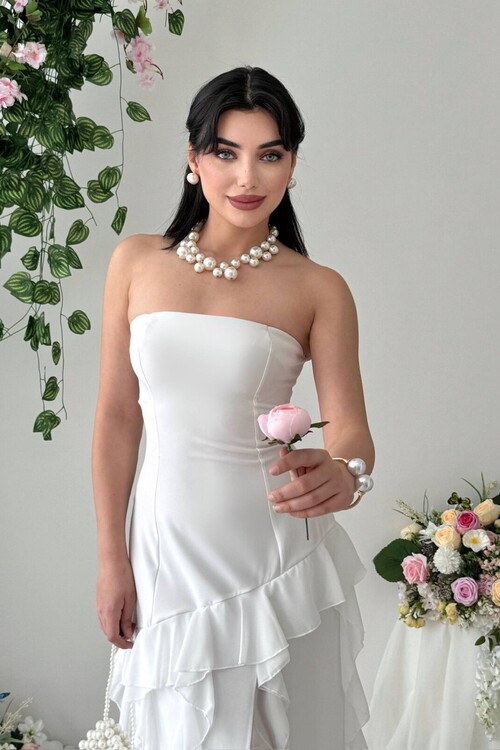 Madel Straplez Elbise