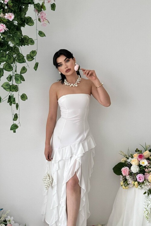 Madel Straplez Elbise