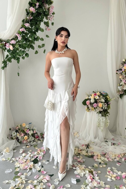 Madel Straplez Elbise