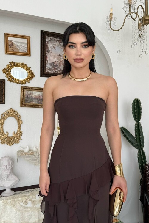 Madel Straplez Elbise