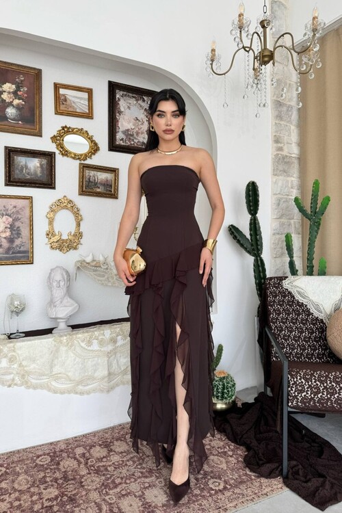 Madel Straplez Elbise