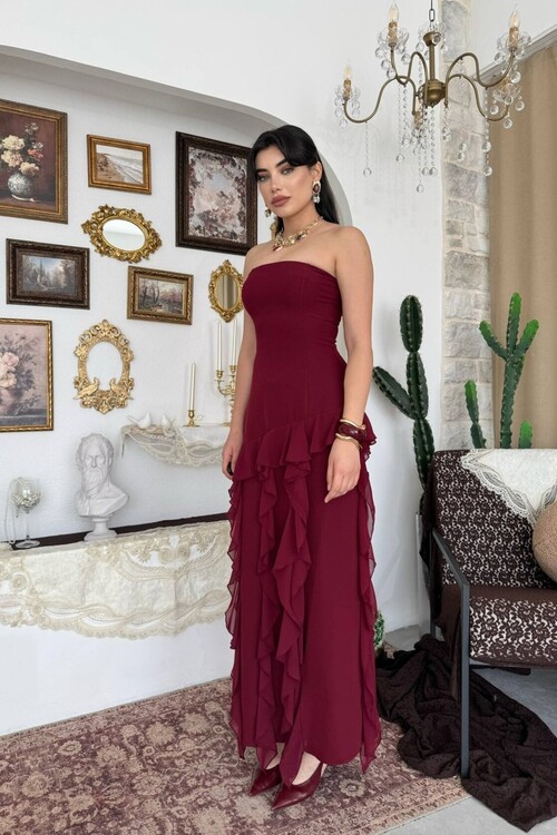 Madel Straplez Elbise