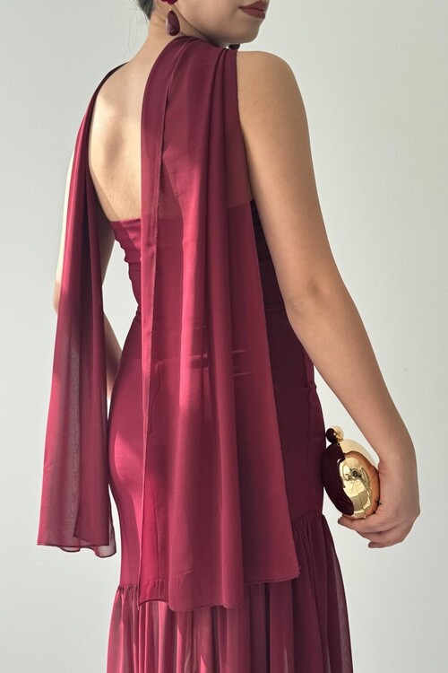 Manen Shawl Detail Dress