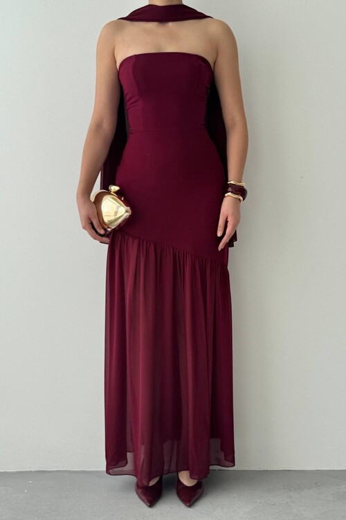 Manen Shawl Detail Dress