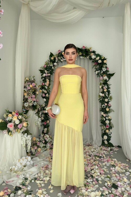 Manen Shawl Detail Dress