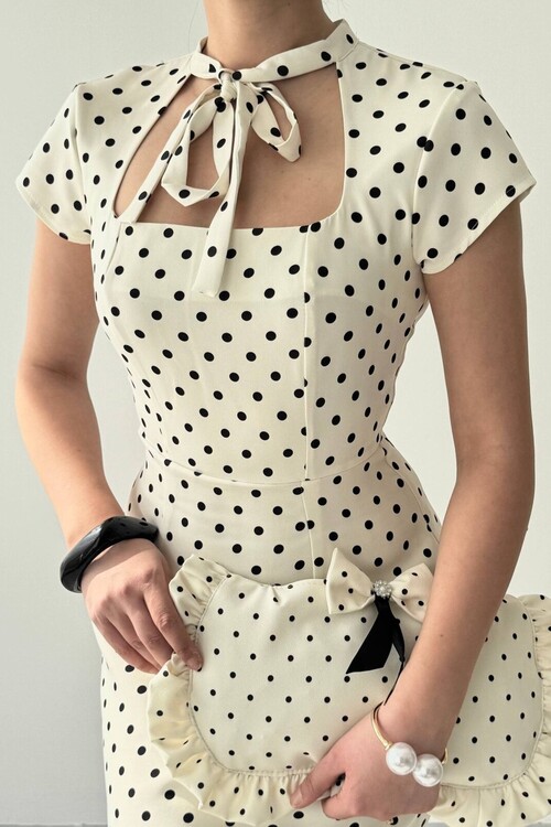 Marden Cut- Out Detaylı Elbise