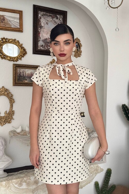 Marden Cut- Out Detaylı Elbise