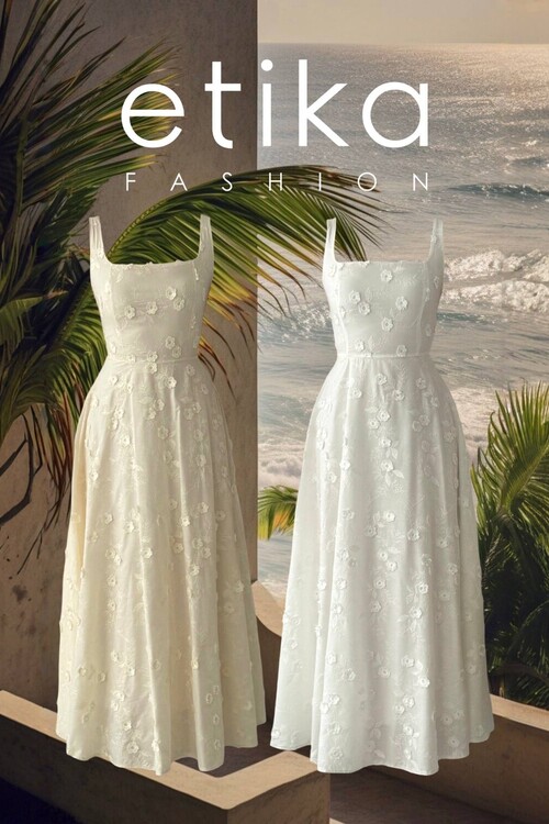 Myra Dress with Floral Details