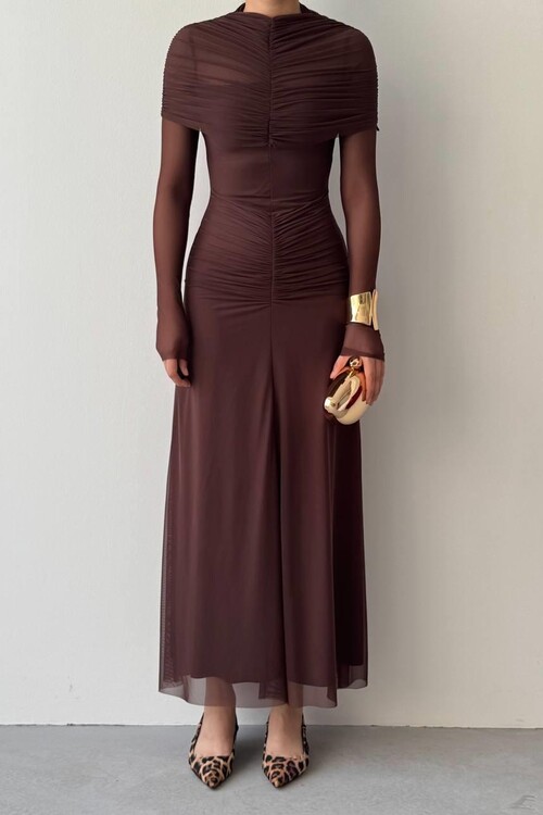 Novia Büzgülü Elbise