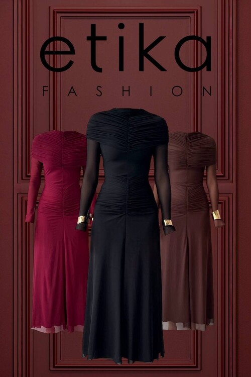 Novia Büzgülü Elbise