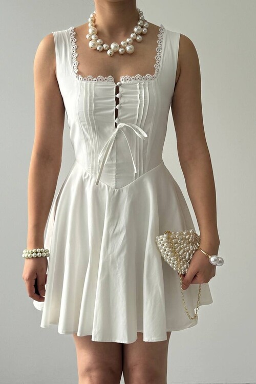 Nuklu Button Detail Dress