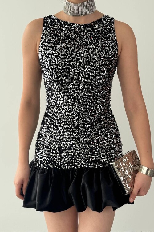 Nuvıa Pul Payet Elbise