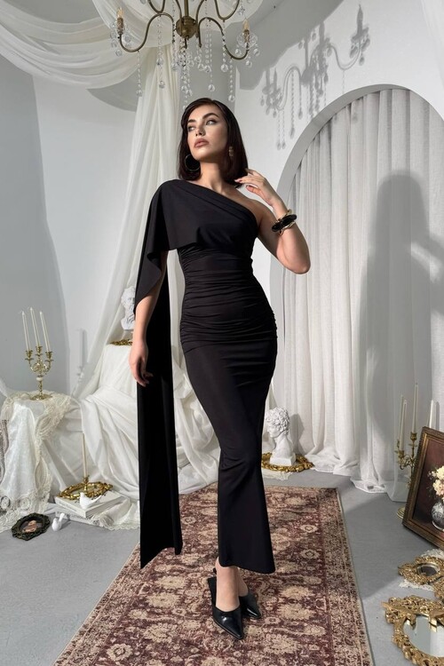 Oldes Şal Detaylı Elbise