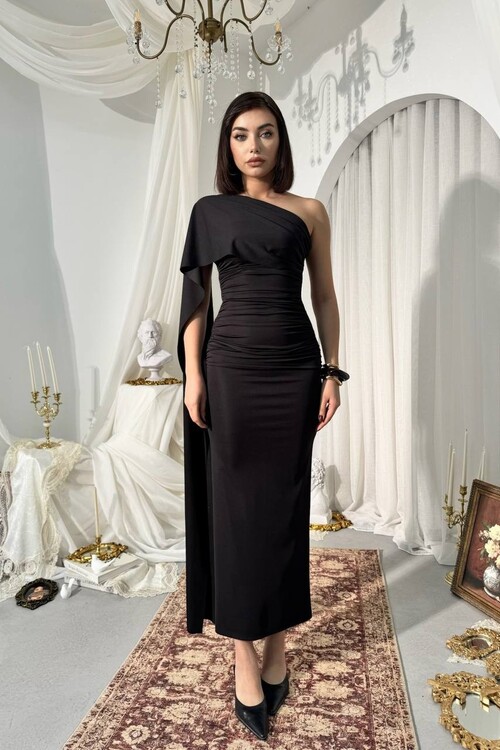 Oldes Şal Detaylı Elbise