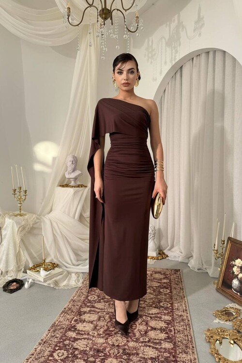 Oldes Şal Detaylı Elbise