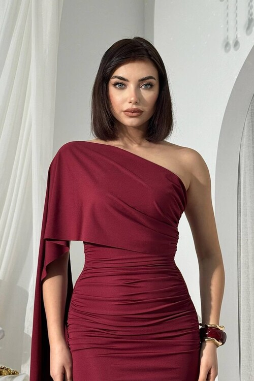 Oldes Şal Detaylı Elbise