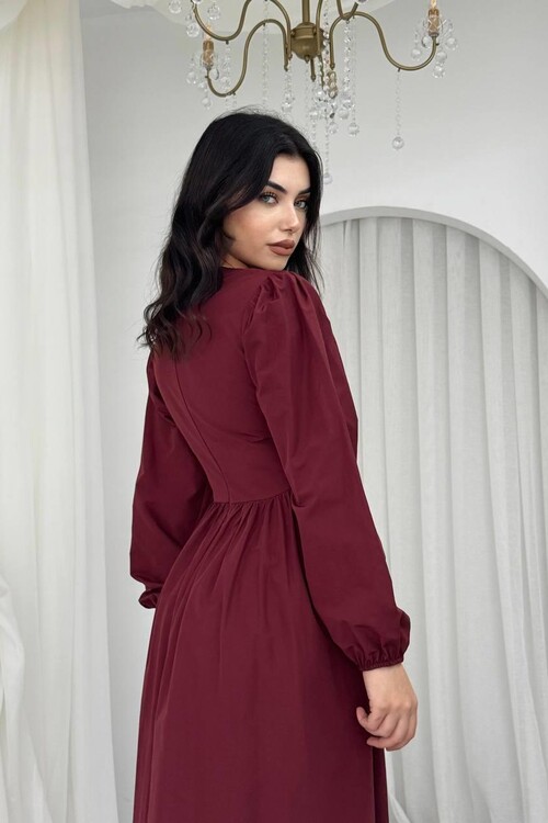 Overa Korsaj Detaylı Elbise