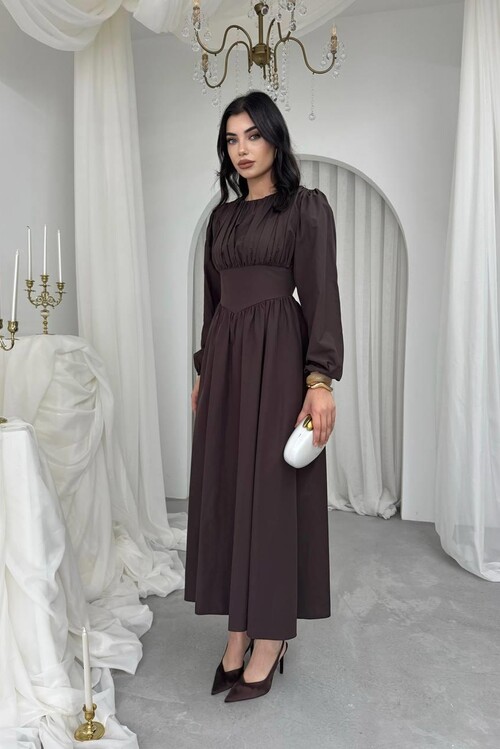 Overa Korsaj Detaylı Elbise