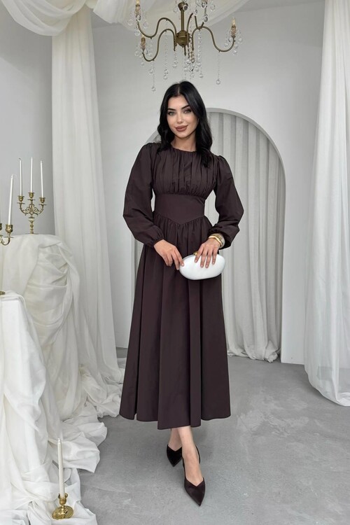 Overa Korsaj Detaylı Elbise