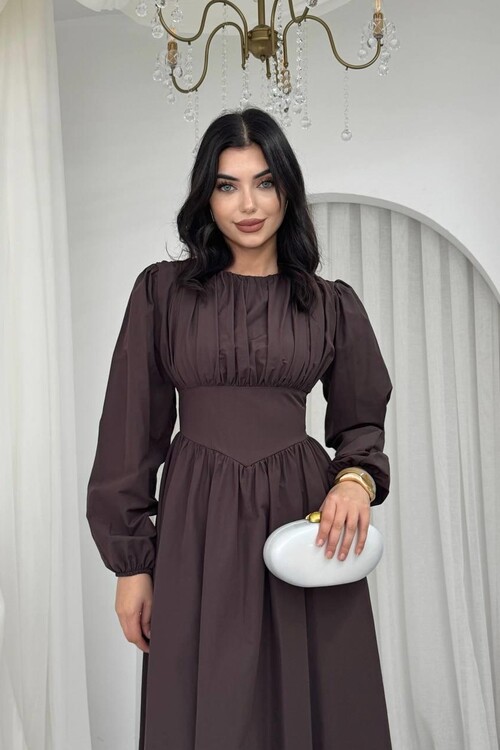 Overa Korsaj Detaylı Elbise