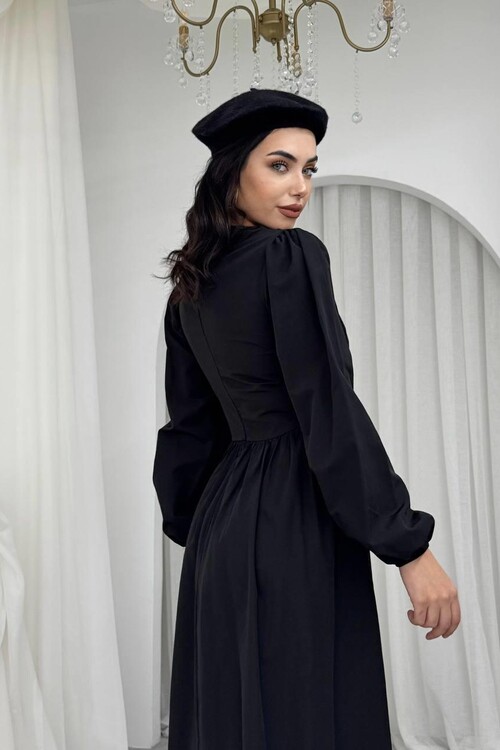 Overa Korsaj Detaylı Elbise