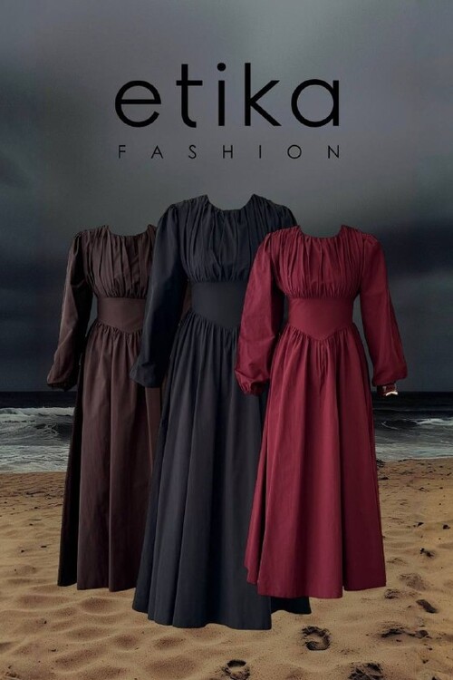 Overa Korsaj Detaylı Elbise