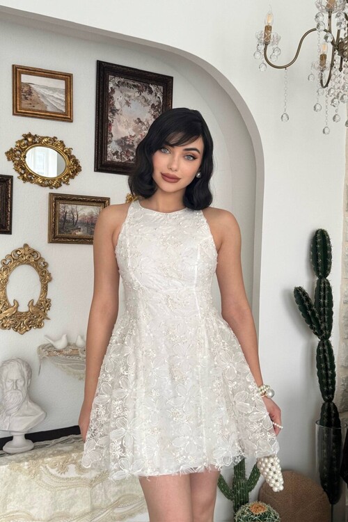 Oyul Flower Patterned Dress