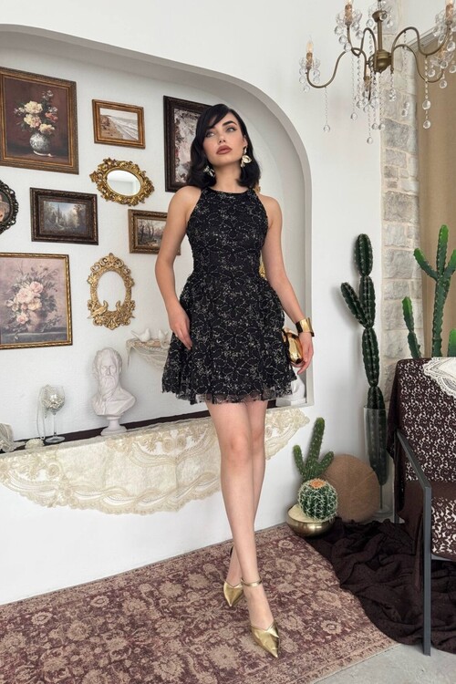 Oyul Çiçek Desenli Elbise