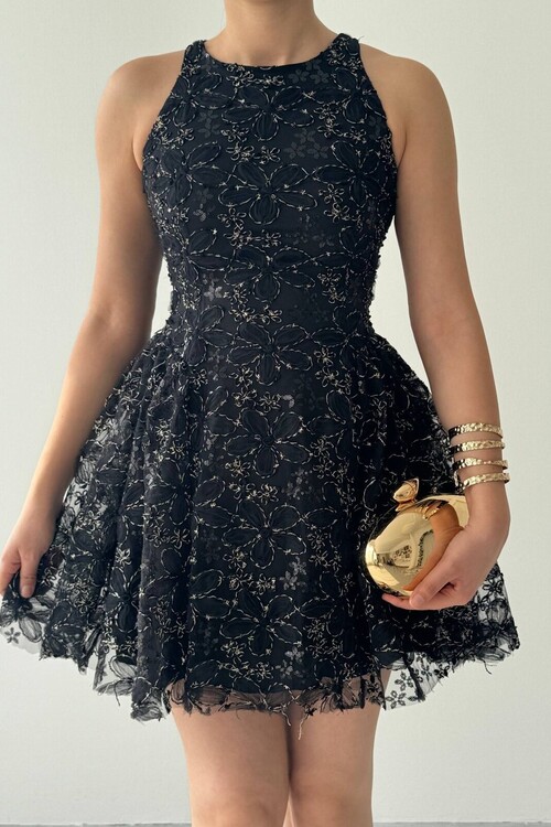 Oyul Çiçek Desenli Elbise