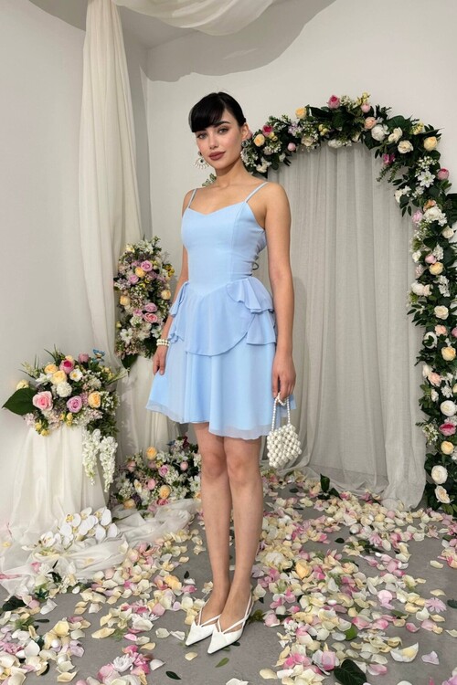 Panl İp Askılı Elbise