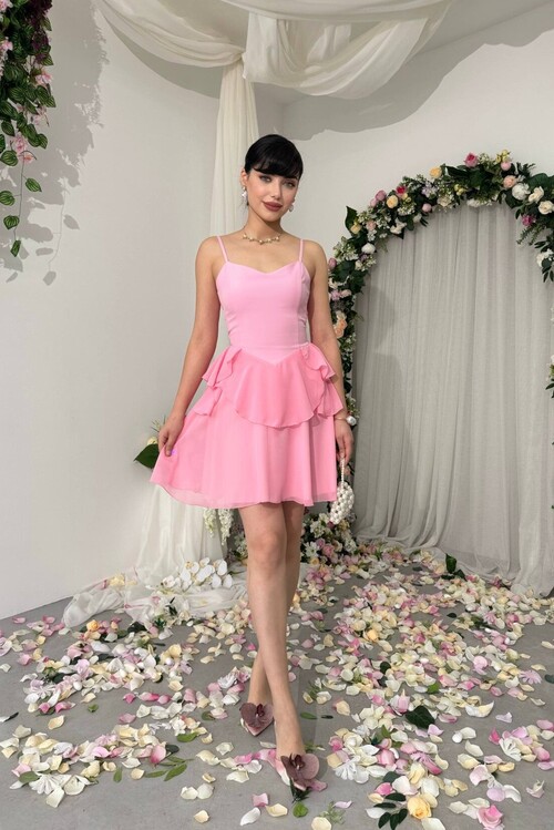 Panl İp Askılı Elbise