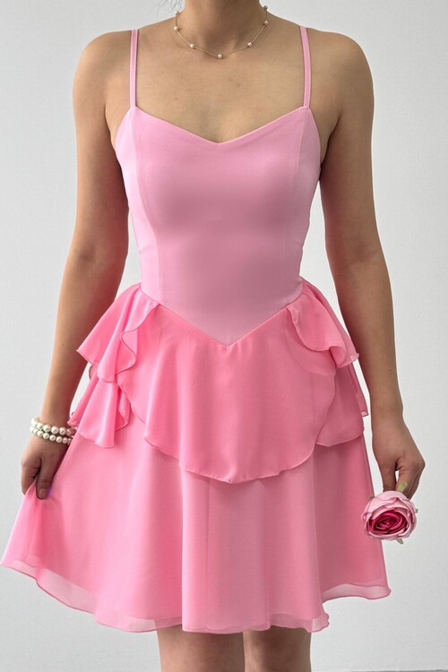 Panl İp Askılı Elbise