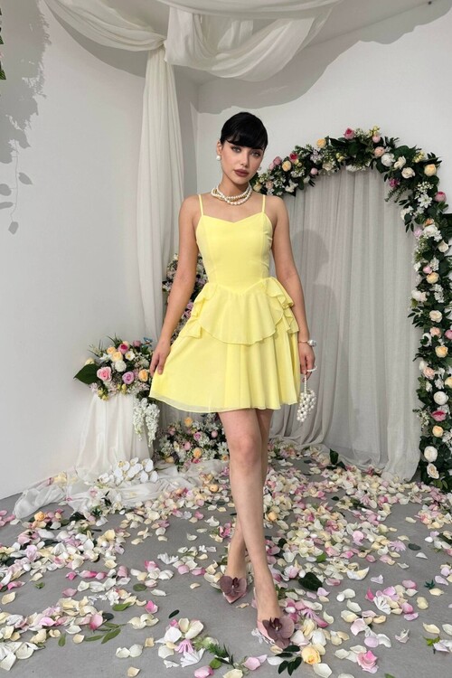 Panl İp Askılı Elbise