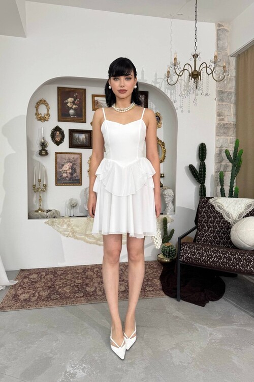 Panl İp Askılı Elbise