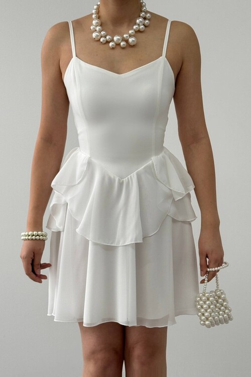 Panl İp Askılı Elbise