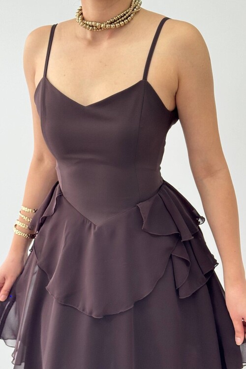 Panl İp Askılı Elbise