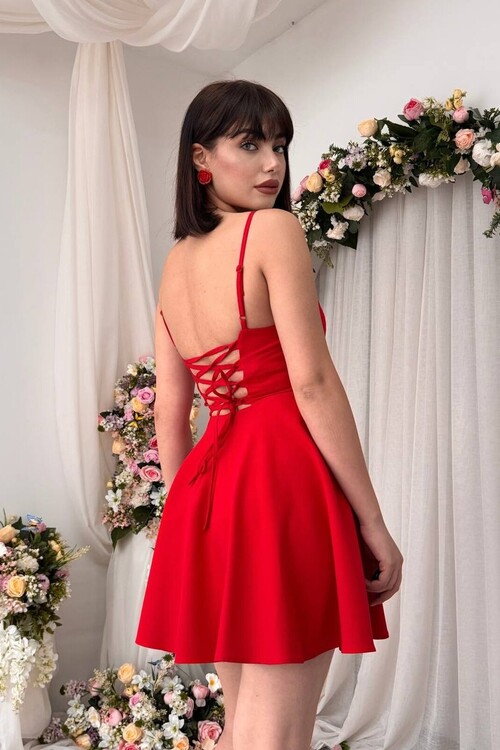 Pole İp Askılı Elbise