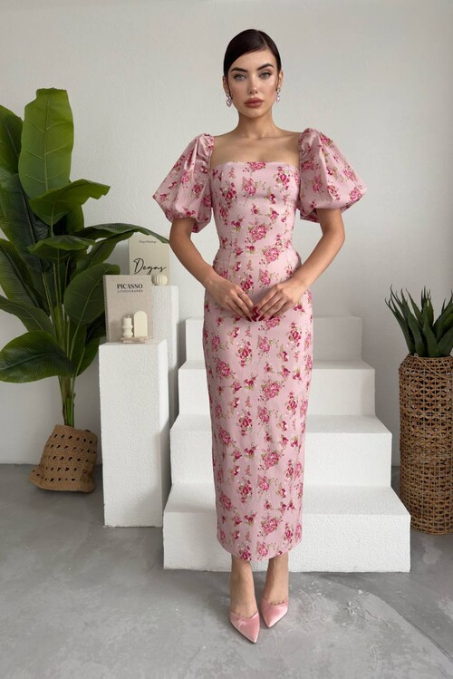 POLUM MİDİ ELBİSE