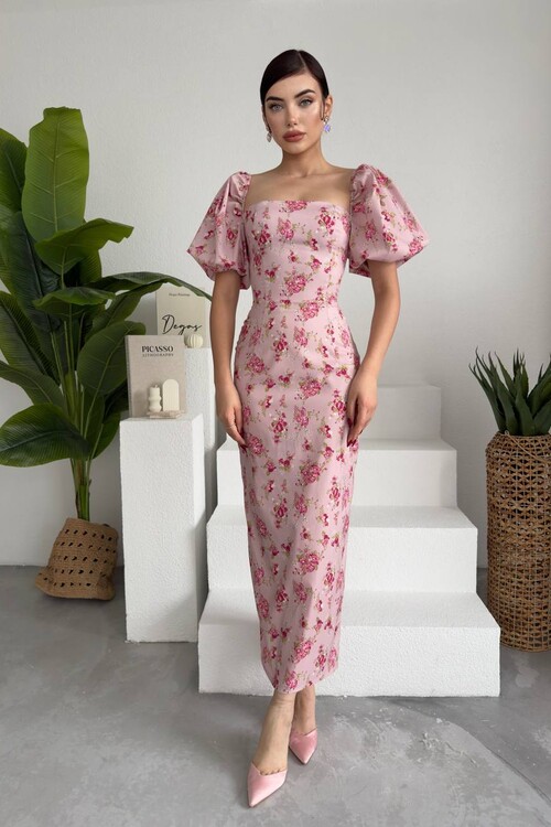 POLUM MİDİ ELBİSE