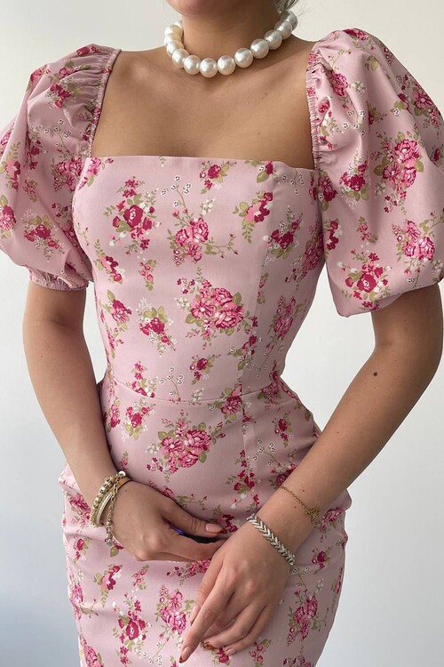 POLUM MİDİ ELBİSE